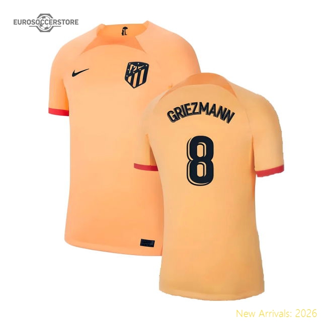 2022-2023 Atletico Madrid Third Shirt (GRIEZMANN 8)-Football Shirts Shop