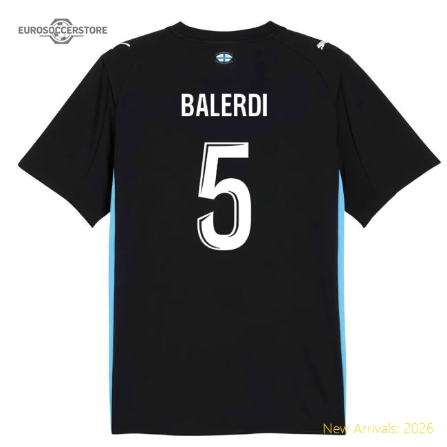 2025-2026 Marseille Away Shirt (Kids) (Balerdi 5)-Football Shirts Shop