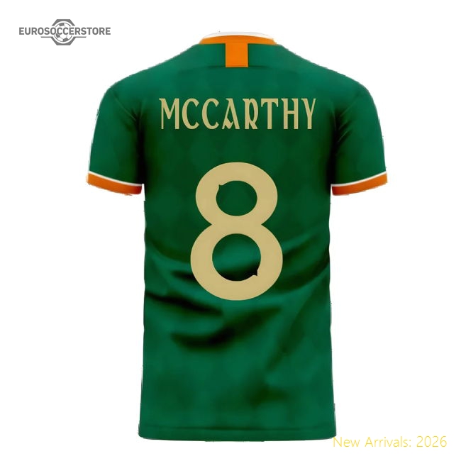 Ireland 2025-2026 Classic Concept Football Kit (Libero) (MCCARTHY 8)-Football Shirts Shop