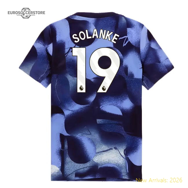 2024-2025 Tottenham Hotspur Dri-FIT Match Shirt (Blue) - Kids (Solanke 19)-Football Shirts Shop