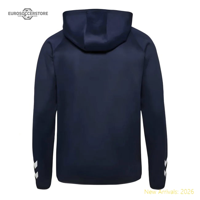 2024-2025 Denmark Travel Hoodie (Marine)-Football Shirts Shop