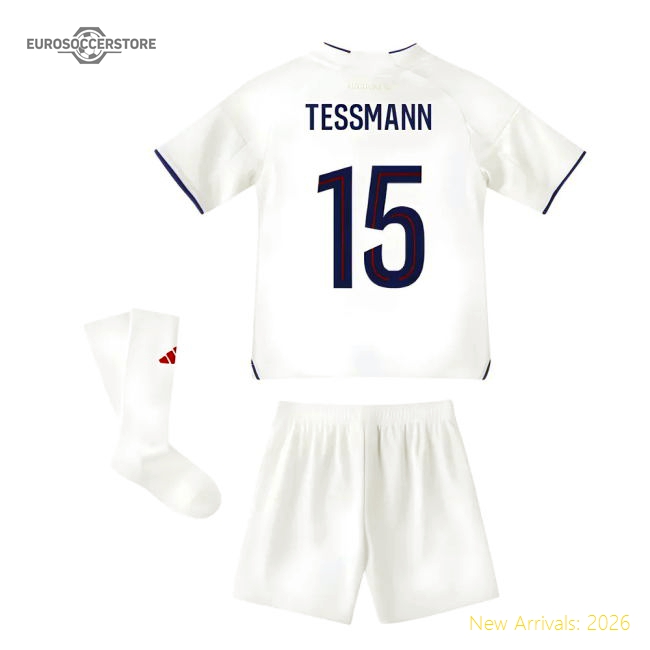 2025-2026 Olympique Lyon Home Mini Kit (Tessmann 15)-Football Shirts Shop