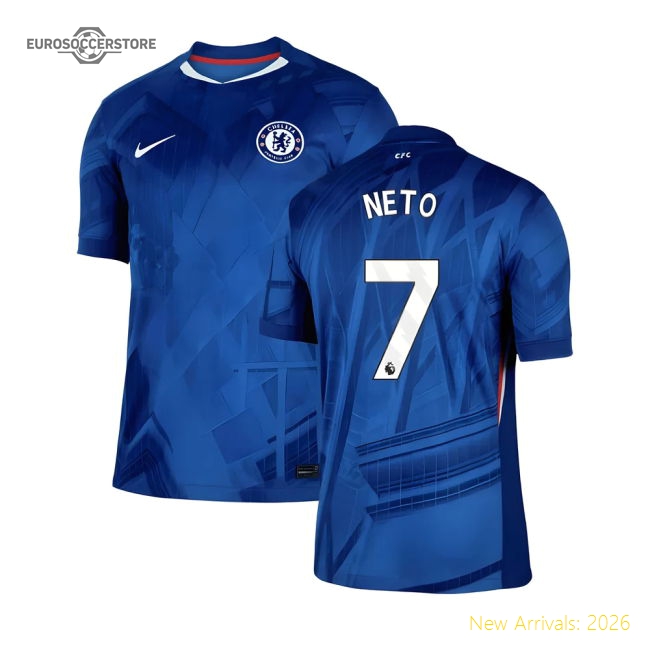 2025-2026 Chelsea Home Shirt (Neto 7)-Football Shirts Shop