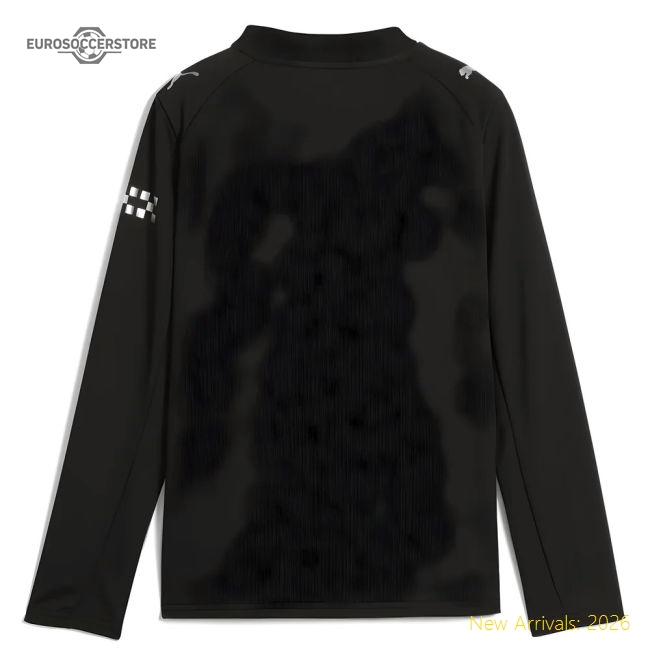 2025-2026 Man City Long Sleeve Away Shirt (Kids) (Cherki 10)-Football Shirts Shop