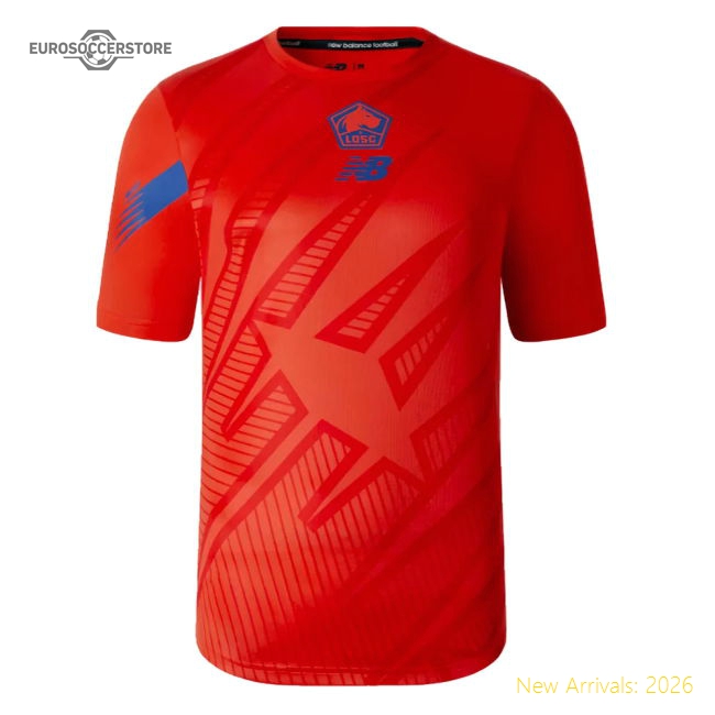 2023-2024 Lille LOSC Lightweight Tee (Red)-Football Shirts Shop