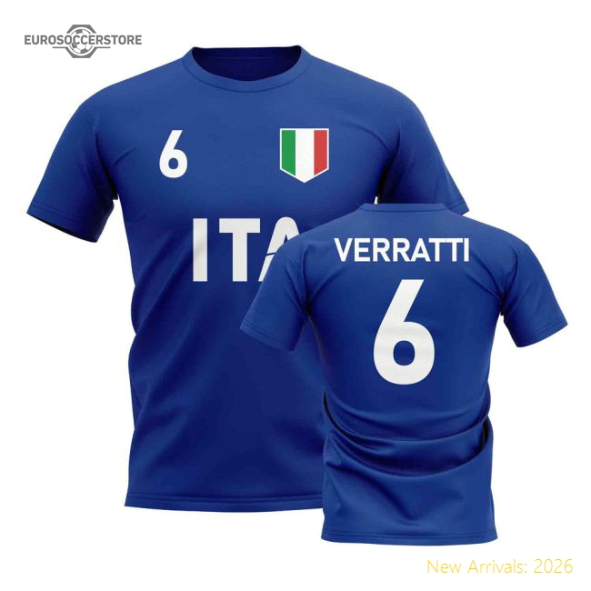 Marco Verratti Country Code Hero T-Shirt (Blue)-Football Shirts Shop