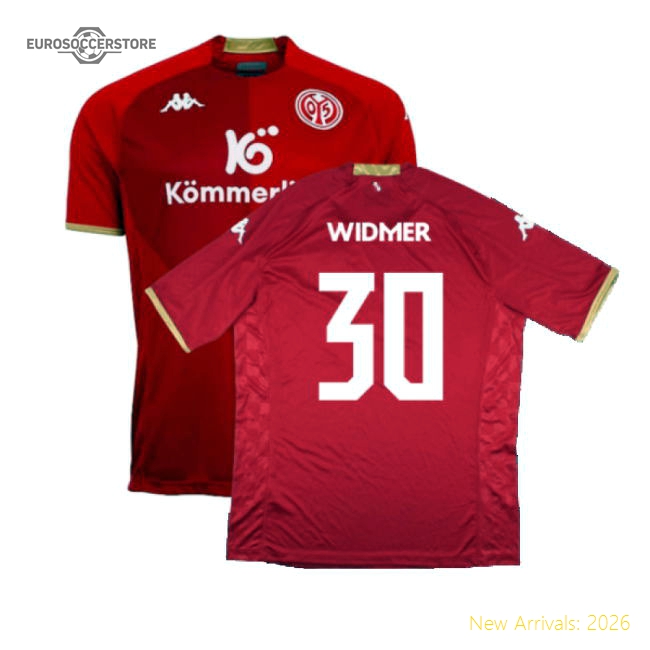 Mainz 2022-2023 Home Shirt (XL) (Widmer 30) (Excellent)-Football Shirts Shop
