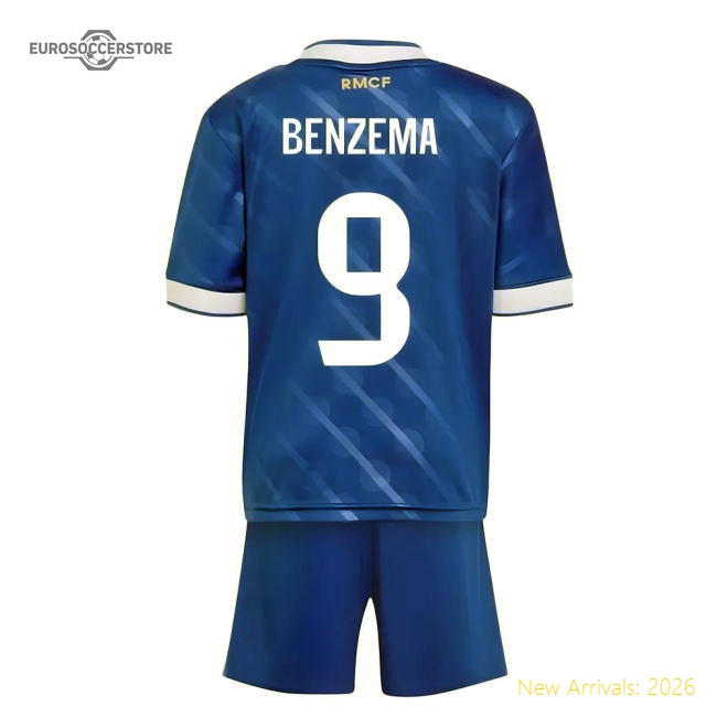 2025-2026 Real Madrid Third Youth Kit (Benzema 9)-Football Shirts Shop