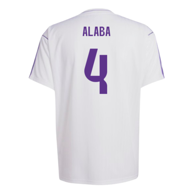 Real Madrid Terrace Icons Shirt (White) (Alaba 4)-Football Shirts Shop