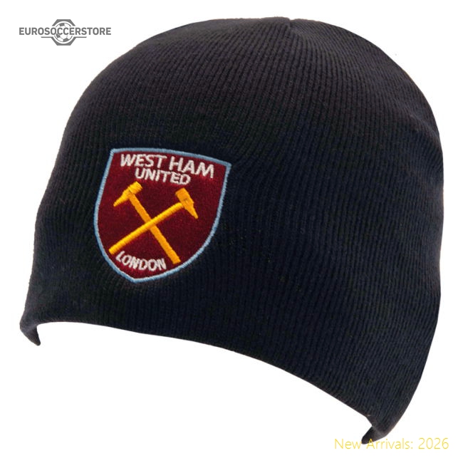 West Ham United FC Navy Beanie-Football Shirts Shop