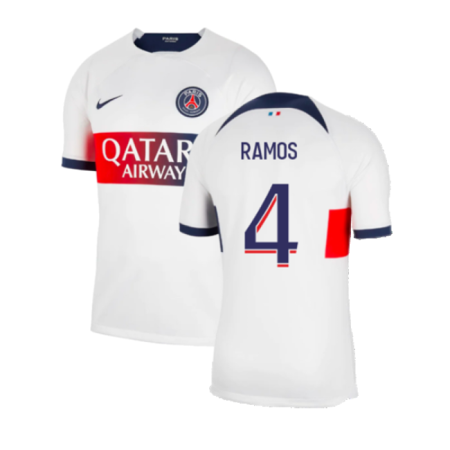 2023-2024 PSG Away Shirt (Sergio Ramos 4)-Football Shirts Shop