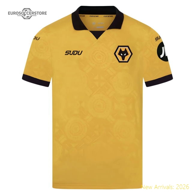 2025-2026 Wolves Home Shirt (Kids)-Football Shirts Shop