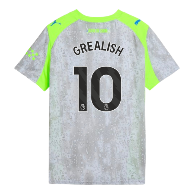2025-2026 Man City Third Shirt (Kids) (Grealish 10)-Football Shirts Shop