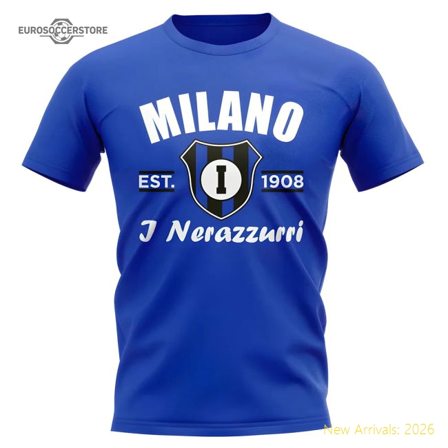 Inter Milan Established Football T-Shirt (Royal)-Football Shirts Shop