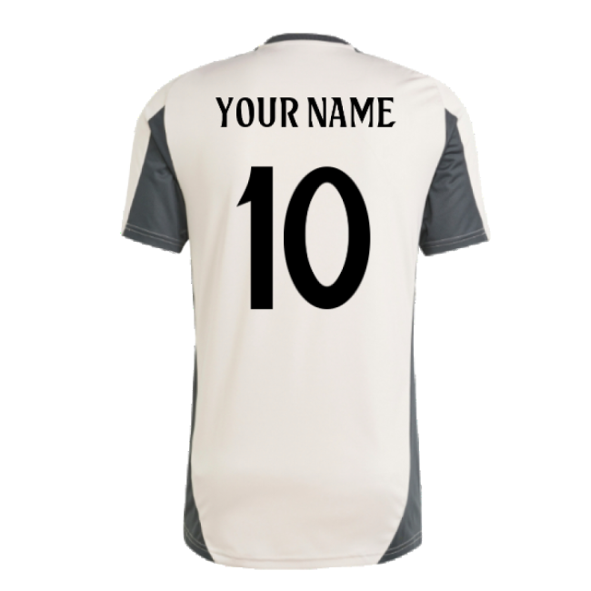 2024-2025 Real Madrid EU Training Jersey (Putty Mauve) (Your Name)-Football Shirts Shop
