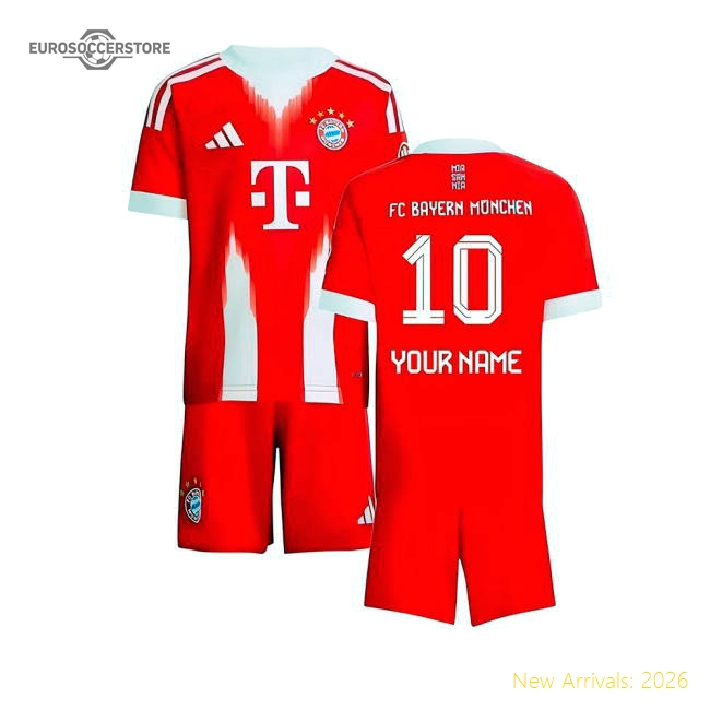 2025-2026 Bayern Munich Home Mini Kit (Your Name)-Football Shirts Shop