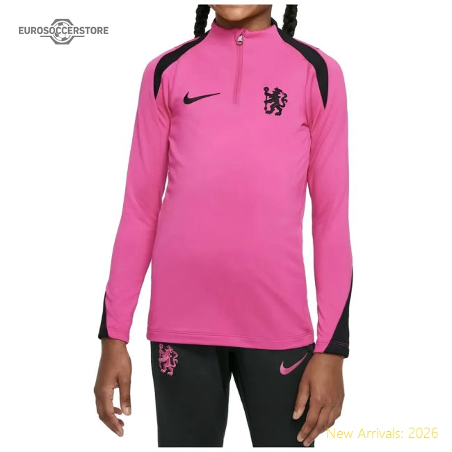 2024-2025 Chelsea Strike Dri-Fit Drill Top (Pink) - Kids-Football Shirts Shop