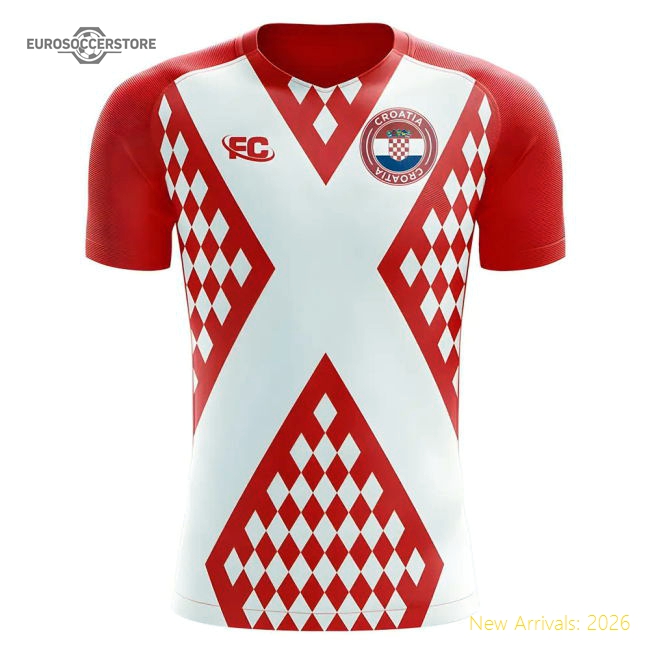2018-2019 Croatia Fans Culture Home Concept Shirt - Womens-Football Shirts Shop