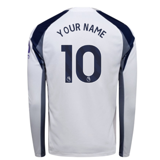 2025-2026 Tottenham Long Sleeve Home Shirt (Your Name)-Football Shirts Shop