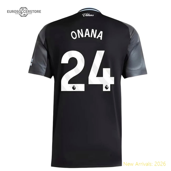 2025-2026 Aston Villa Away Shirt (Onana 24)-Football Shirts Shop