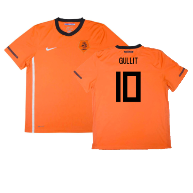 Holland 2010-11 Home Shirt ((Excellent) S) (Gullit 10)-Football Shirts Shop