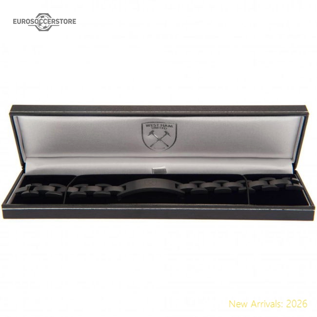 West Ham United FC Black IP Bracelet-Football Shirts Shop