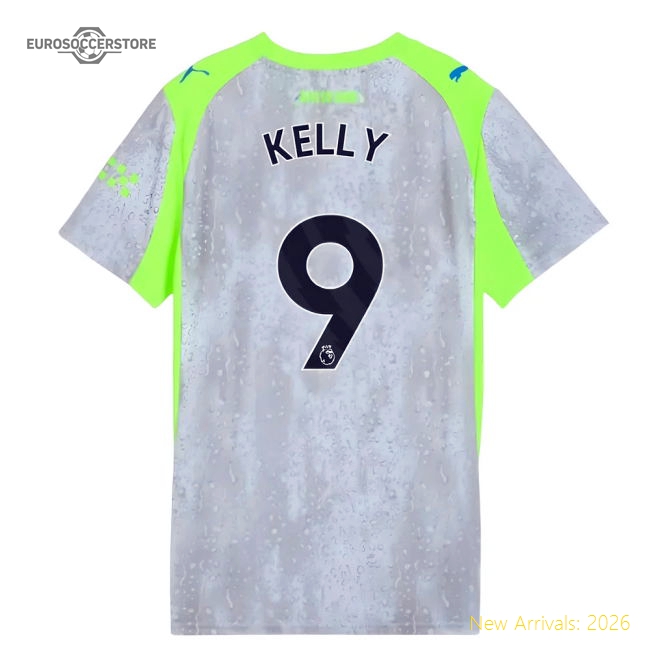 2025-2026 Man City Third Shirt (Womens) (Kelly 9)-Football Shirts Shop