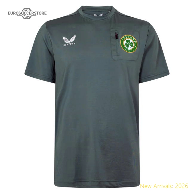 2025-2025 Ireland Pocket T-Shirt (Green)-Football Shirts Shop