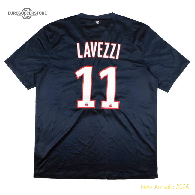 PSG 2012-13 Home Shirt (S) Lavezzi #11 (Excellent)-Football Shirts Shop
