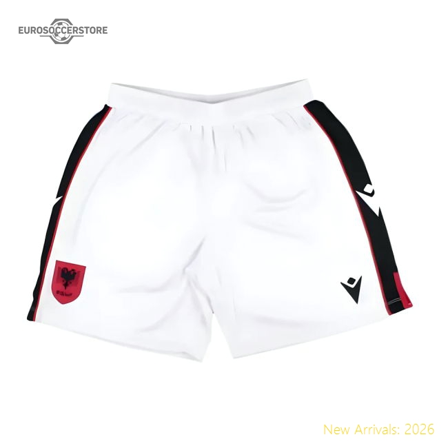 2024-2025 Albania Away Shorts (White)-Football Shirts Shop