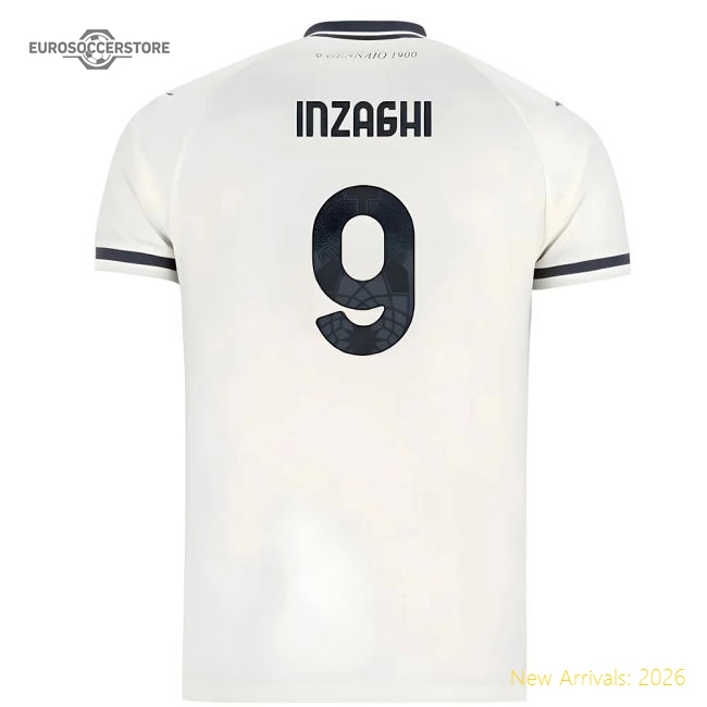 2025-2026 Lazio Away Shirt - Kids (Inzaghi 9)-Football Shirts Shop