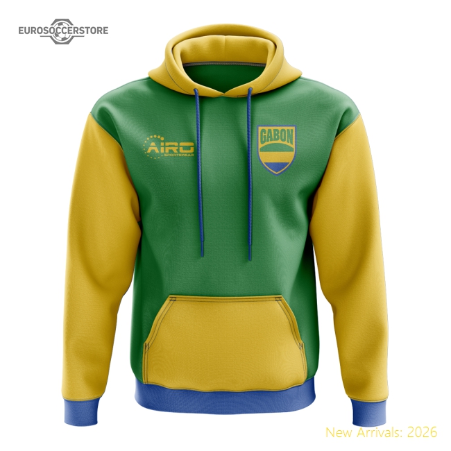 Gabon Concept Country Football Hoody (Green)-Football Shirts Shop