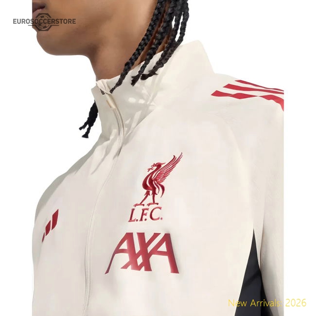 2025-2026 Liverpool Presentation Jacket (White)-Football Shirts Shop