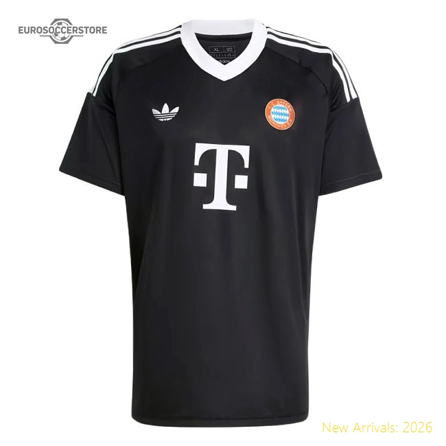 2024-2025 Bayern Munich Third Goalkeeper Shirt (Black) (Kahn 1)-Football Shirts Shop