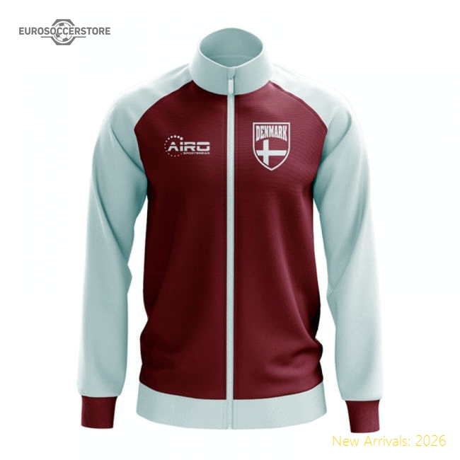 Denmark Concept Football Track Jacket (Red)-Football Shirts Shop