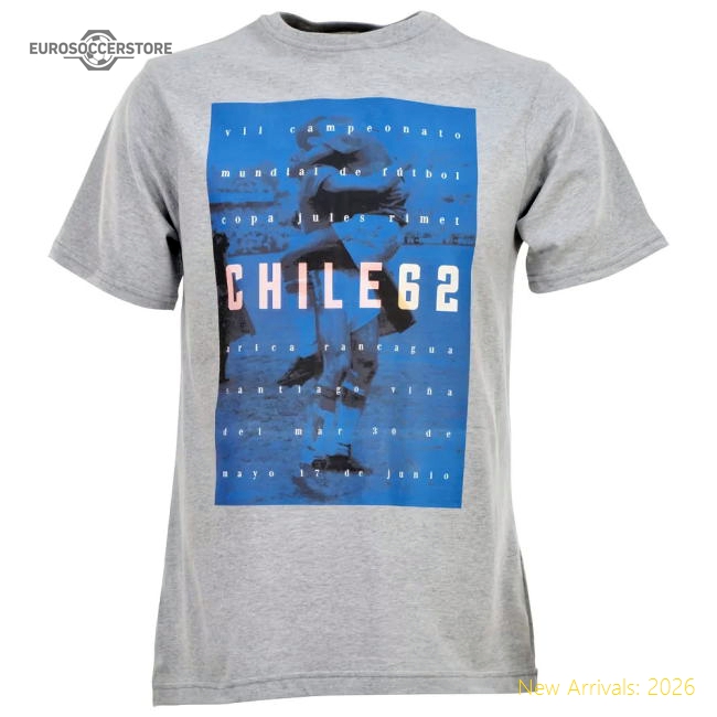 Pennarello: World Cup - Chile 1962 T-Shirt - Grey-Football Shirts Shop