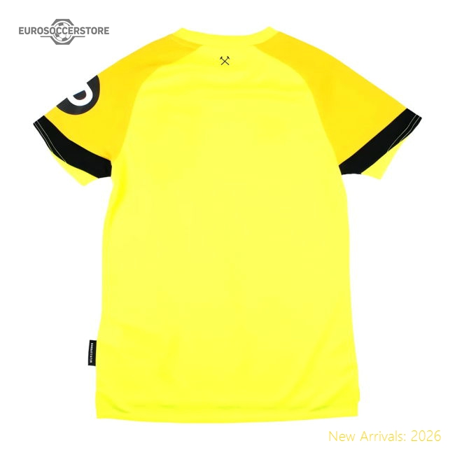 2023-2024 West Ham Change Goalkeeper Shirt (Yellow) - Kids-Football Shirts Shop