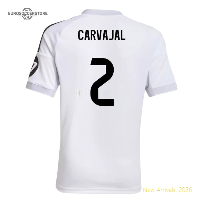 2025-2026 Real Madrid Home Shirt (Kids) (Carvajal 2)-Football Shirts Shop