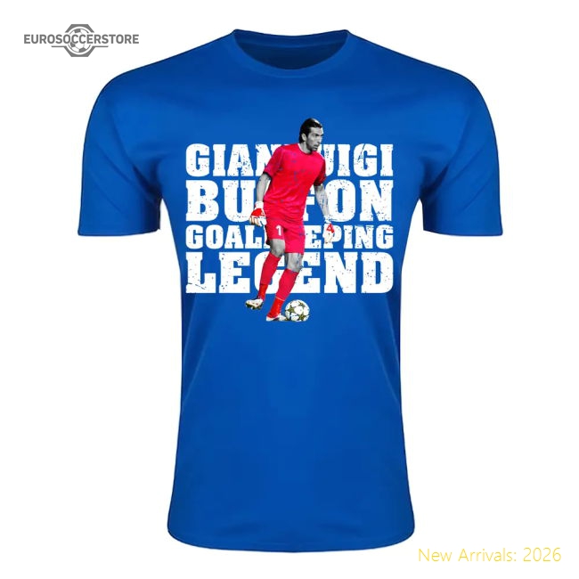 Gianluigi Buffon Goalkeeping Legend T-Shirt (Blue) - Kids-Football Shirts Shop