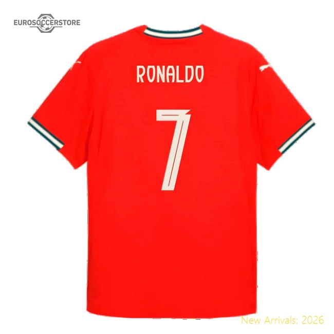 2025-2026 Portugal Home Shirt (Ronaldo 7)-Football Shirts Shop