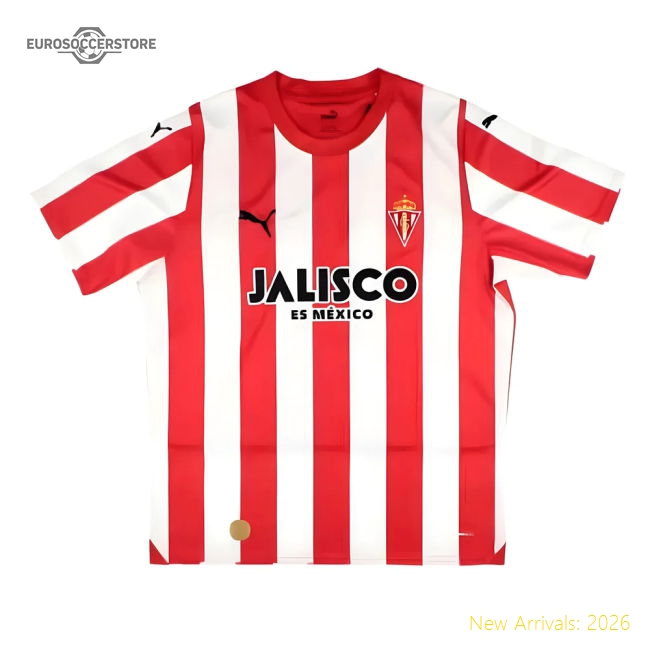 2023-2024 Sporting Gijon Home Shirt-Football Shirts Shop