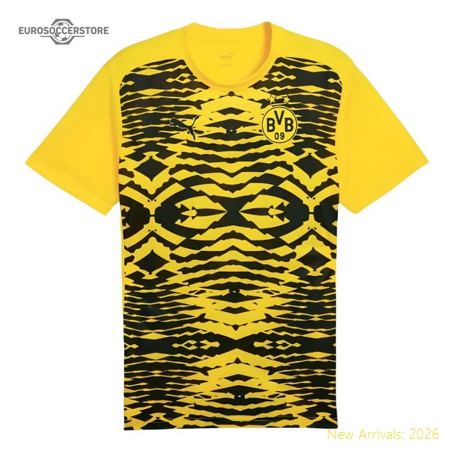 2024-2025 Borussia Dortmund Prematch SS Shirt (Yellow) - Kids-Football Shirts Shop