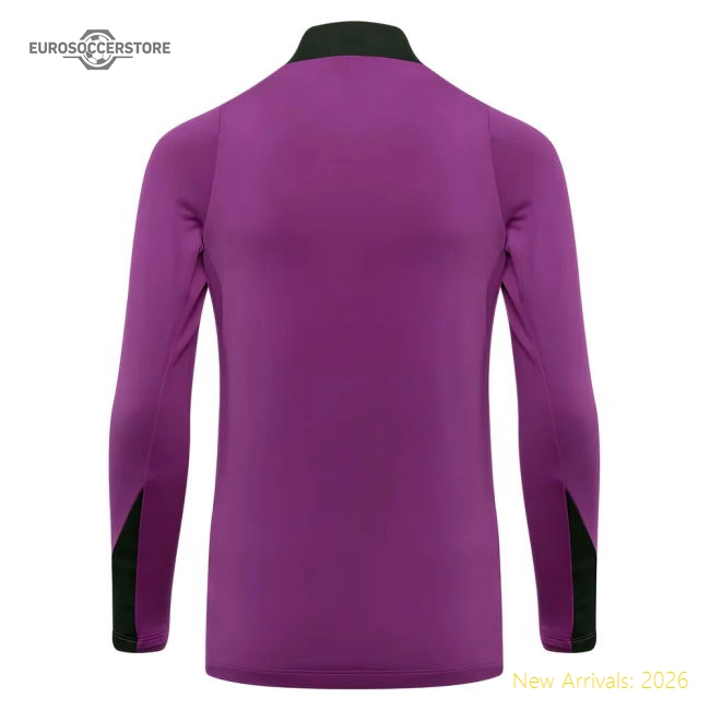 2025-2026 England Strike Drill Top (Purple) - Kids-Football Shirts Shop