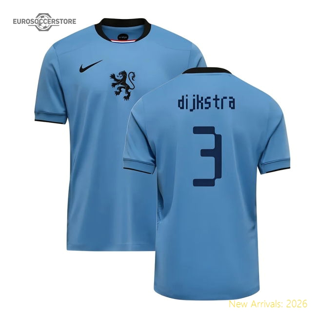 2025-2026 Netherlands Womens Team Away Shirt (Kids) (Dijkstra 3)-Football Shirts Shop