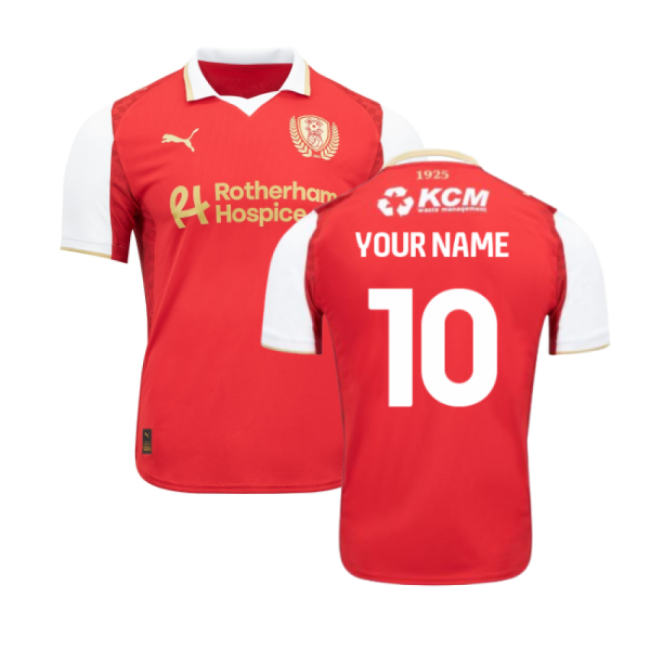 2025-2026 Rotherham United Home Shirt - Kids (Your Name)-Football Shirts Shop