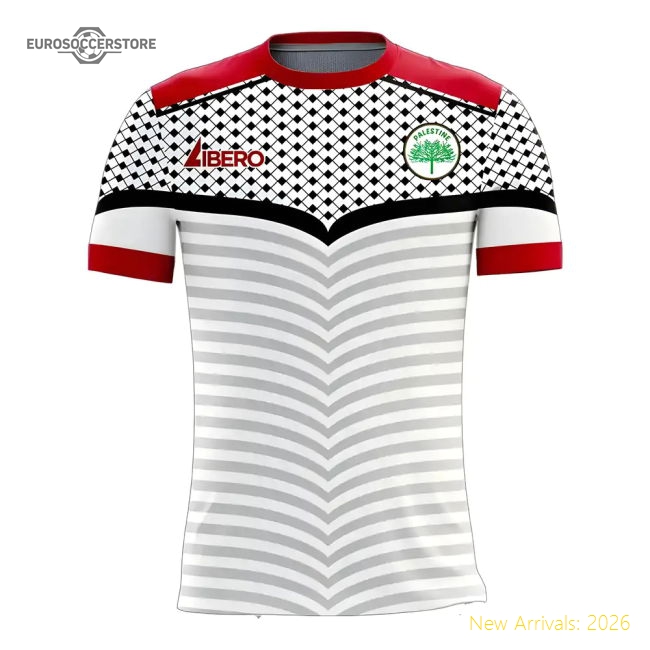 Palestine 2025-2026 Home Concept Football Kit (Libero)-Football Shirts Shop