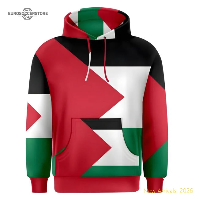 Palestine Sublimated Flag Hoody-Football Shirts Shop