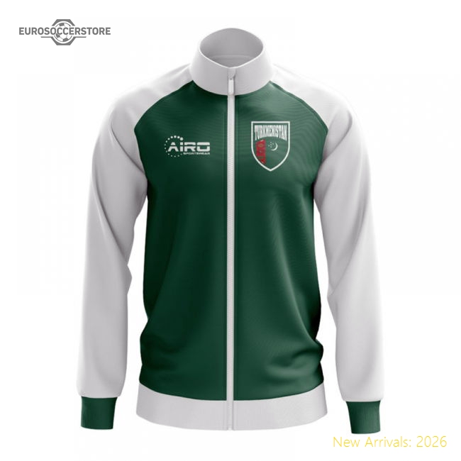 Turkmenistan Concept Football Track Jacket (Green)-Football Shirts Shop