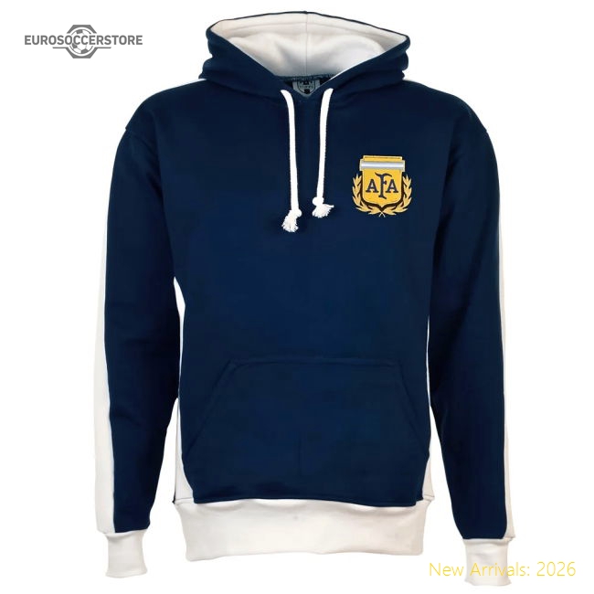 Argentina Hoodie Navy/white-Football Shirts Shop