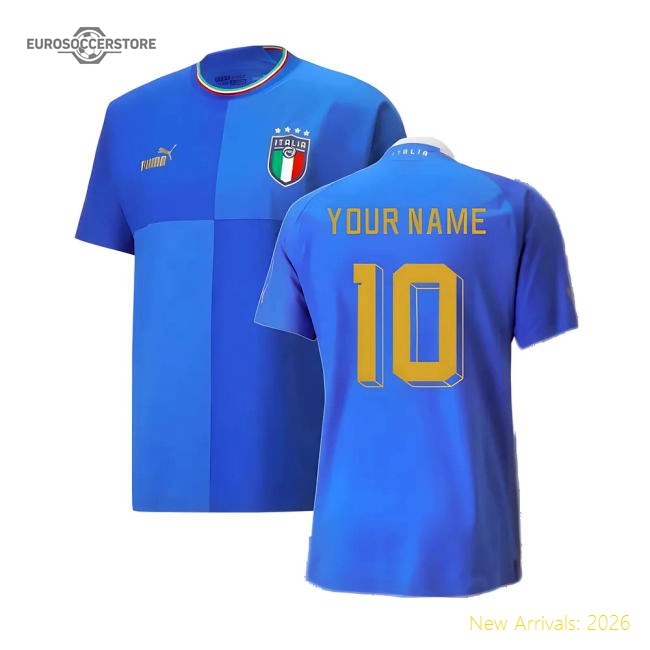 2022-2023 Italy Home Jersey Authentic with Packaging (Your Name)-Football Shirts Shop